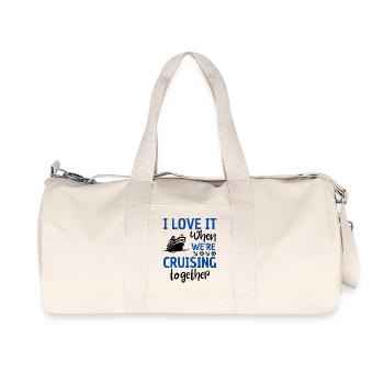 Gemeinsam auf Kreuzfahrt Fahrspaß - Recycelte Canvas-Sporttasche von Stanley/Stella - Naturweiß - Vorne