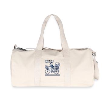Easter Hopline Express Retro Aesthetic - Recycled Canvas Sports Bag by Stanley/Stella - natural - Front