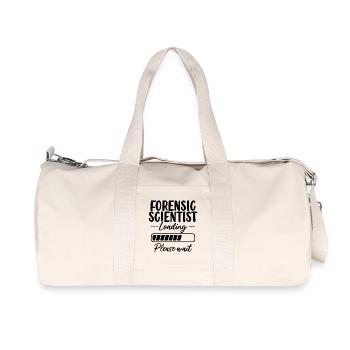 Scientifique médico-légal Scène de crime - Sac de sport en toile recyclée Stanley/Stella - blanc naturel - Devant