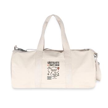 Guest list Party Crew - Recycled Canvas Sports Bag by Stanley/Stella - natural - Front