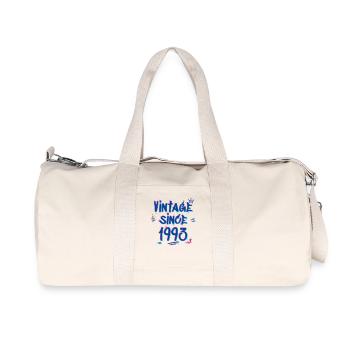 Vintage Since 1993 Graffiti Glitch 32nd Birthday - Recycled Canvas Sports Bag by Stanley/Stella - natural - Front
