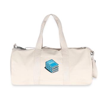 Bookworm Book Lover Funnier - Recycled Canvas Sports Bag by Stanley/Stella - natural - Front