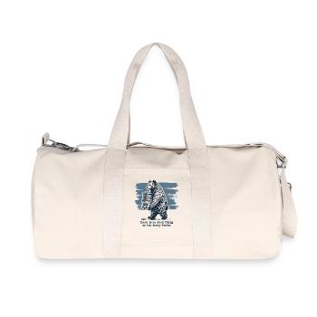 Livre rétro Design Drôle Amateur de livres Dire - Sac de sport en toile recyclée Stanley/Stella - blanc naturel - Devant