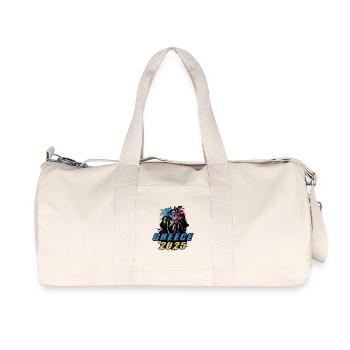 Grèce 2025 Vacances Palmiers Colorés - Sac de sport en toile recyclée Stanley/Stella - blanc naturel - Devant