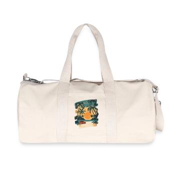 Strand Palmen Sonne Sommer - Recycelte Canvas-Sporttasche von Stanley/Stella - Naturweiß - Vorne