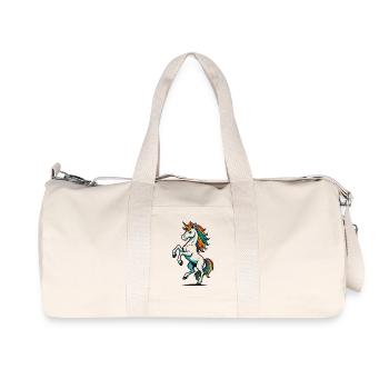 Licorne – La créature magique de la fantaisie - Sac de sport en toile recyclée Stanley/Stella - blanc naturel - Devant