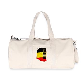 Drapeau vertical de la Belgique, fierté belge - Sac de sport en toile recyclée Stanley/Stella - blanc naturel - Devant