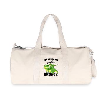 Announcing offspring | I'll be a big brother in 2027 - Recycled Canvas Sports Bag by Stanley/Stella - natural - Front