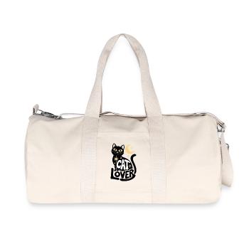 Cat Lover Moon Night Magic - Recycled Canvas Sports Bag by Stanley/Stella - natural - Front