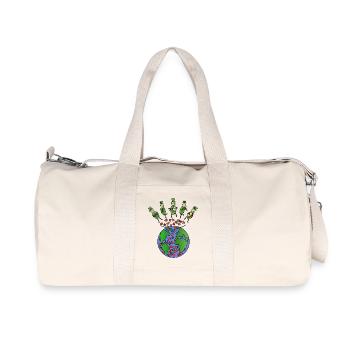 Folk Musik Schafe - Recycelte Canvas-Sporttasche von Stanley/Stella - Naturweiß - Vorne