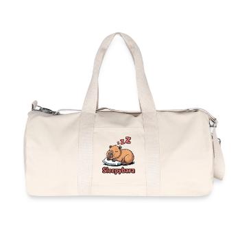 Sleepybara Câlin de rêve - Sac de sport en toile recyclée Stanley/Stella - blanc naturel - Devant