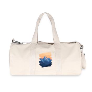 Mountains Climbing Climbers Hiking - Recycled Canvas Sports Bag by Stanley/Stella - natural - Front