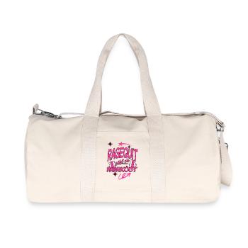 Ragequit counts as a workout - Recycled Canvas Sports Bag by Stanley/Stella - natural - Front