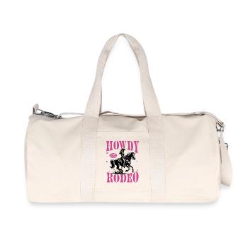 Howdy Rodeo – Not for Beginners - Recycelte Canvas-Sporttasche von Stanley/Stella - Naturweiß - Vorne