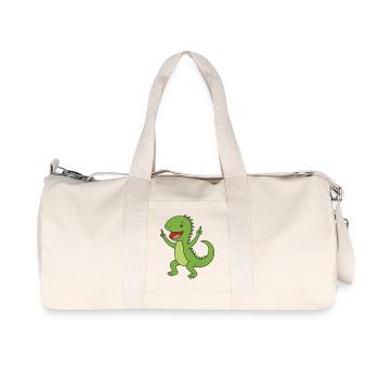 Bébé Iguane de fête - Sac de sport en toile recyclée Stanley/Stella - blanc naturel - Devant