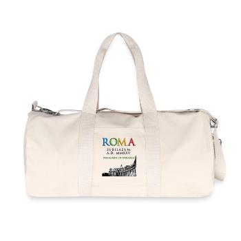 Rome 2025 Jubilee Pilgrims of Hope, classic - Recycled Canvas Sports Bag by Stanley/Stella - natural - Front