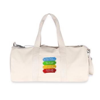 Rome 2025 Jubilee English Jubilee Hymn - Recycled Canvas Sports Bag by Stanley/Stella - natural - Front