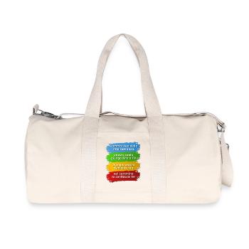 Rome 2025 Italian Jubilee Jubilee Hymn - Recycled Canvas Sports Bag by Stanley/Stella - natural - Front