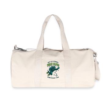 Not All Heroes Wear Capes Fins Diver Sea - Recycled Canvas Sports Bag by Stanley/Stella - natural - Front