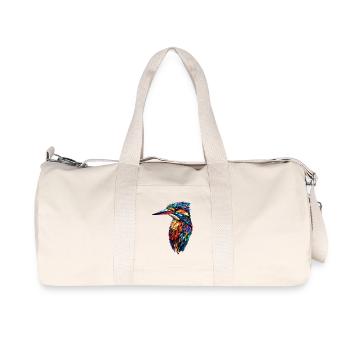Martin-pêcheur Martin-pêcheur Oiseau mignon Martin-pêcheur Kingfisher - Sac de sport en toile recyclée Stanley/Stella - blanc naturel - Devant