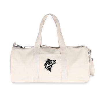 Predatory Fish Splash – Fishing in Style - Recycled Canvas Sports Bag by Stanley/Stella - natural - Front