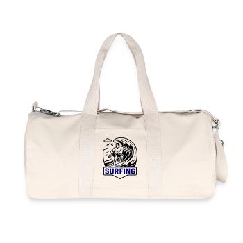 Surfeur symbole surfeur - Sac de sport en toile recyclée Stanley/Stella - blanc naturel - Devant