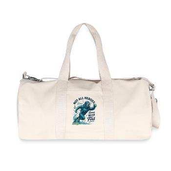 Not All Heroes Wear Fins Diver Ocean - Recycled Canvas Sports Bag by Stanley/Stella - natural - Front