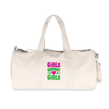 Girls Support Girls Friendship - Recycled Canvas Sports Bag by Stanley/Stella - natural - Front