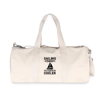 Voile Dire Papa Papa Marin Voile Cadeau - Sac de sport en toile recyclée Stanley/Stella - blanc naturel - Devant