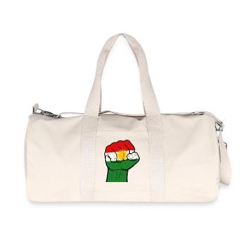 faust kurdistan - Recycelte Canvas-Sporttasche von Stanley/Stella - Naturweiß - Vorne