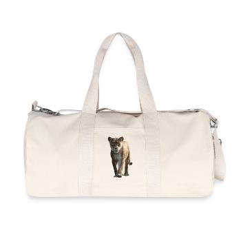 Lionne Lionne Maman Lionne Lionnes Maman Lions sauvages - Sac de sport en toile recyclée Stanley/Stella - blanc naturel - Devant