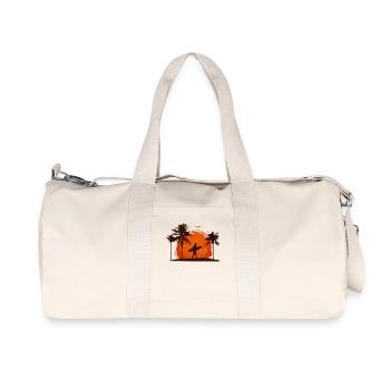 Coucher de soleil Surfer Tropical Vibes Plage - Sac de sport en toile recyclée Stanley/Stella - blanc naturel - Devant