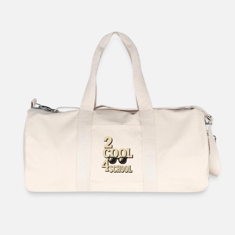 2 cool 4 Schule - Recycelte Canvas-Sporttasche von Stanley/Stella - Naturweiß