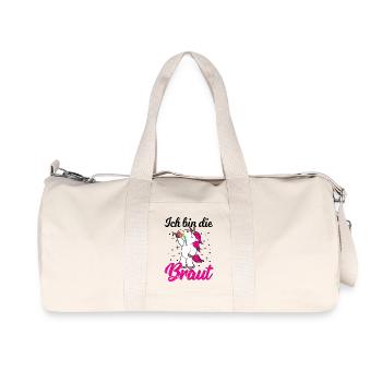Junggesellinnenabschied-Braut Team Frauen - Recycelte Canvas-Sporttasche von Stanley/Stella - Naturweiß - Vorne