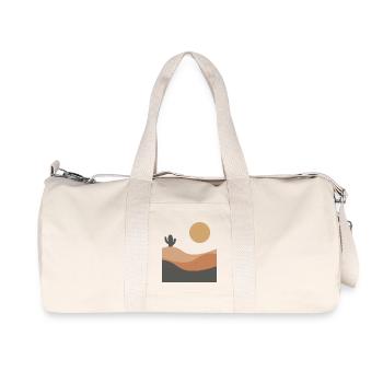 Minimalist desert landscape - Recycled Canvas Sports Bag by Stanley/Stella - natural - Front