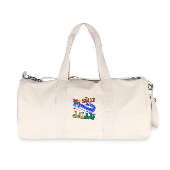 Kölle Aalaaf - Jecker Aal mit Narrenkappe Kostüm - Recycelte Canvas-Sporttasche von Stanley/Stella - Naturweiß - Vorne