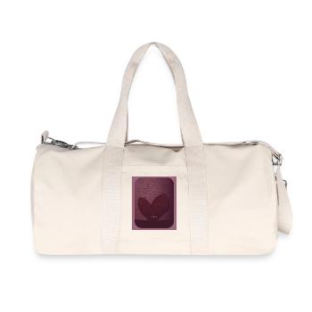 Heart of Leaves in Moonlight - Recycled Canvas Sports Bag by Stanley/Stella - natural - Front