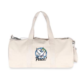 Mouette – La colombe de la paix du nord de l’Allemagne - Sac de sport en toile recyclée Stanley/Stella - blanc naturel - Devant