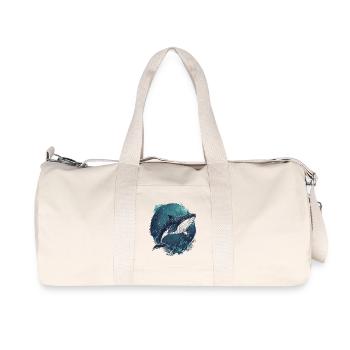 Wal - Recycelte Canvas-Sporttasche von Stanley/Stella - Naturweiß - Vorne