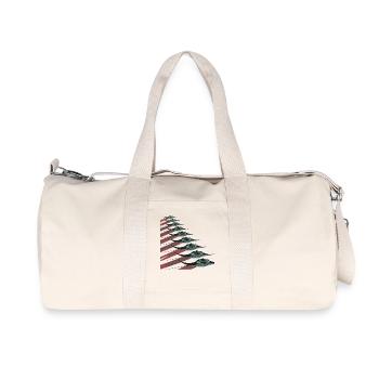 Banc de raies manta – Un monde sous-marin élégant - Sac de sport en toile recyclée Stanley/Stella - blanc naturel - Devant