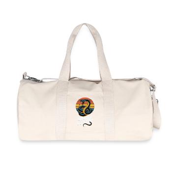 Chasseur de serpents – Retro Schlange Design - Sac de sport en toile recyclée Stanley/Stella - blanc naturel - Devant