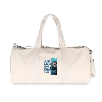 Juste une fille qui aime la plongée sous-marine - Sac de sport en toile recyclée Stanley/Stella - blanc naturel - Devant