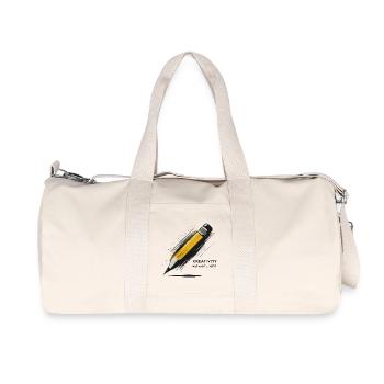 Creative Pencil with Inspirational Quote - Recycled Canvas Sports Bag by Stanley/Stella - natural - Front