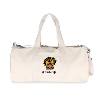 Portrait d'Enseignante Créative École Style - Sac de sport en toile recyclée Stanley/Stella - blanc naturel - Devant