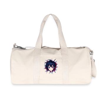 Fille d’anime avec des yeux changeants de couleur - Sac de sport en toile recyclée Stanley/Stella - blanc naturel - Devant