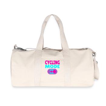 Cycling Mode ON Radsport - Recycelte Canvas-Sporttasche von Stanley/Stella - Naturweiß - Vorne
