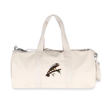 Chameleon Lizard Reptile Chameleon Iguana Lizard - Recycled Canvas Sports Bag by Stanley/Stella - natural - Front
