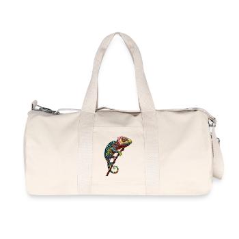 Chameleon Lizard Reptile Chameleon Iguana Lizard - Recycled Canvas Sports Bag by Stanley/Stella - natural - Front