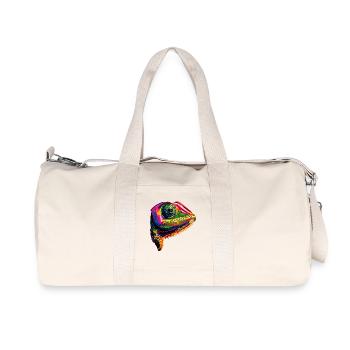 Chameleon Lizard Reptile Chameleon Iguana Lizard - Recycled Canvas Sports Bag by Stanley/Stella - natural - Front
