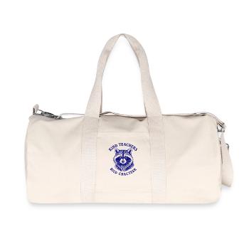 Kind Teachers Build Character Appreciation Raccoon - Recycelte Canvas-Sporttasche von Stanley/Stella - Naturweiß - Vorne